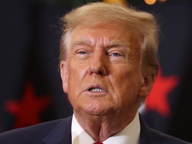 WATERLOO, IOWA - DECEMBER 19: Republican presidential candidate and former U.S. President Donald Trump looks on during a campaign event on December 19, 2023 in Waterloo, Iowa. Iowa Republicans will be the first to select their party's nomination for the 2024 presidential race, when they go to caucus on January 15, 2024.   Scott Olson/Getty Images/AFP (Photo by SCOTT OLSON / GETTY IMAGES NORTH AMERICA / Getty Images via AFP)