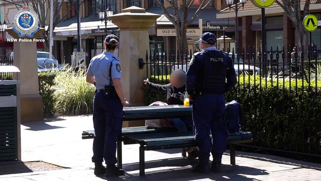 Dubbo police monitoring compliance in the main street. Picture: NSW Police