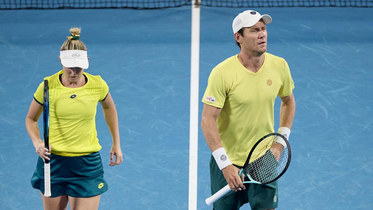 Storm Hunter and Matthew Ebden have been eliminated. (Photo by Brett Hemmings/Getty Images)