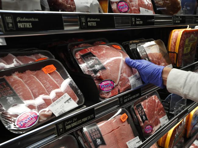 Meat prices are rising in the US amid shortage fears. Picture: AP