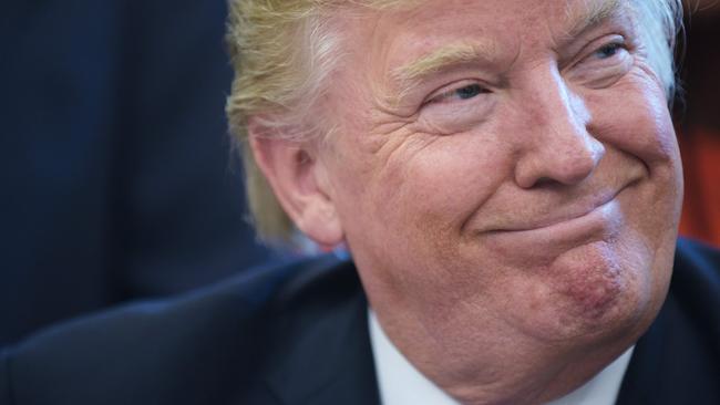 US President Donald Trump is all smiles. Picture: AFP/Mandel Ngan