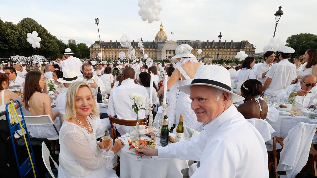 Diner en Blanc on the Invalides esplanade in Paris last year. Picture: AFP Photo/Francois Guillot