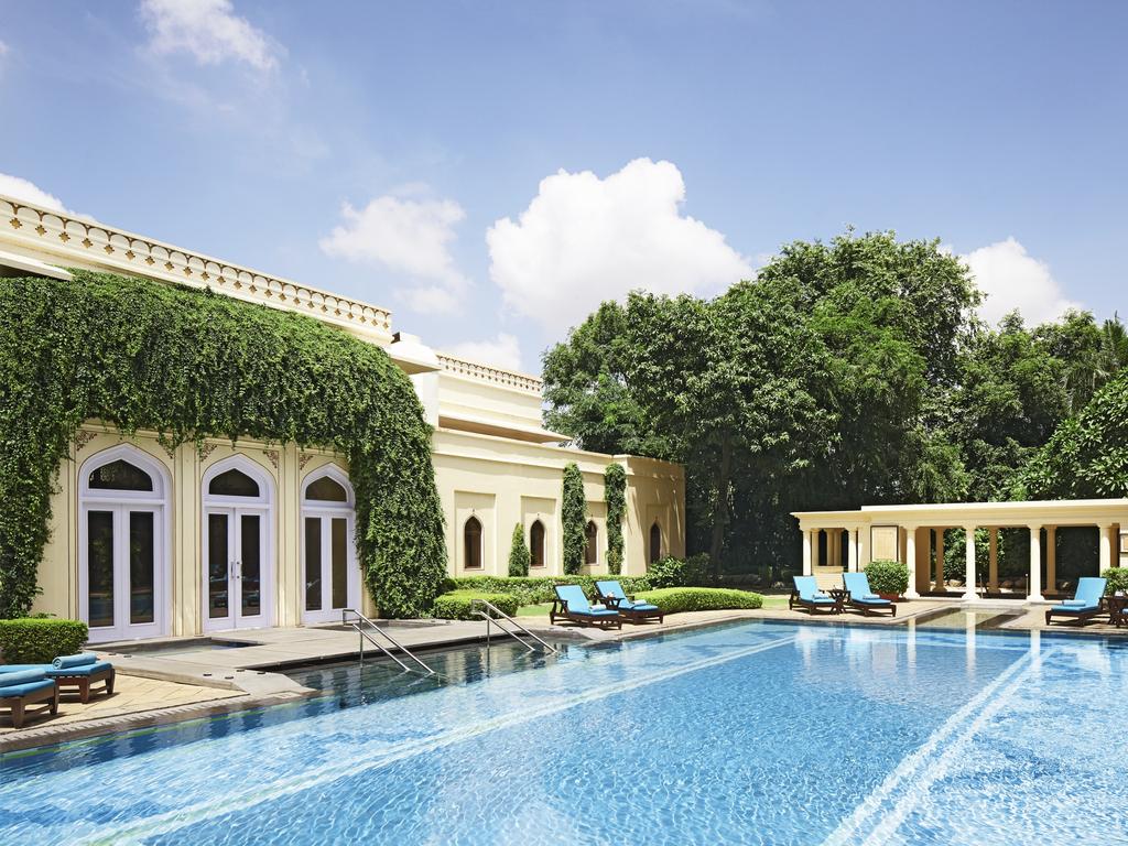 The pool at Rambagh Palace. Picture: Taj Hotels Resorts and Palaces.