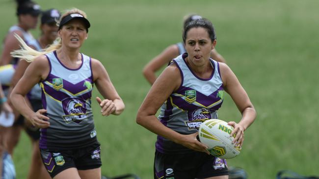 Northern Eagles players in action at the National Touch League.