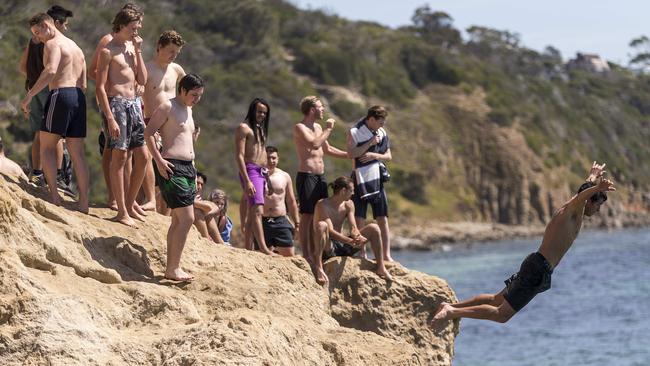 The Shire hopes a signs, patrols and a boardwalk will stop thrillseekers and litterers from trashing The Pillars. Picture: DANIEL POCKETT