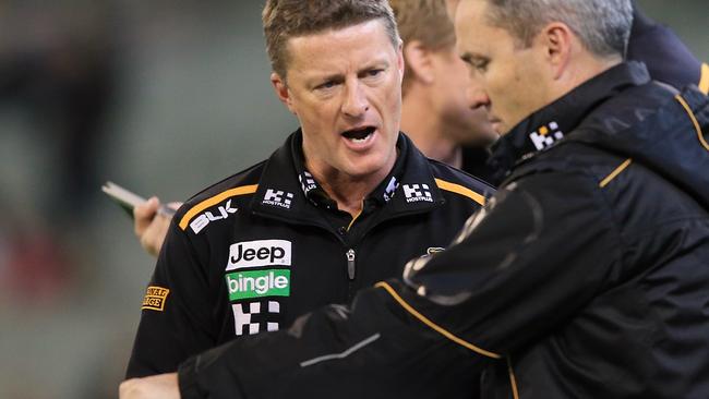 A refresh might be needed in the Richmond coaching box to take the team forward. Picture: Wayne Ludbey