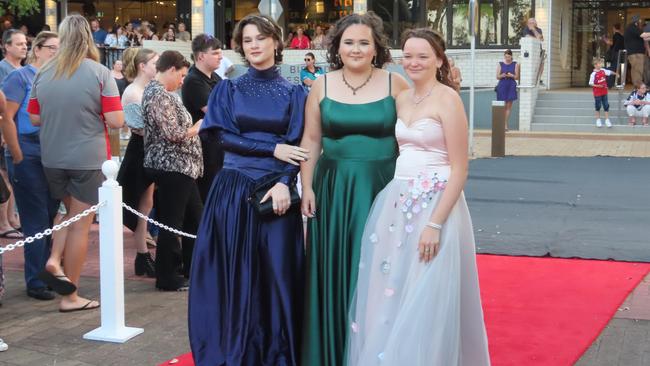 Students celebrating the Urangan State High School formal.