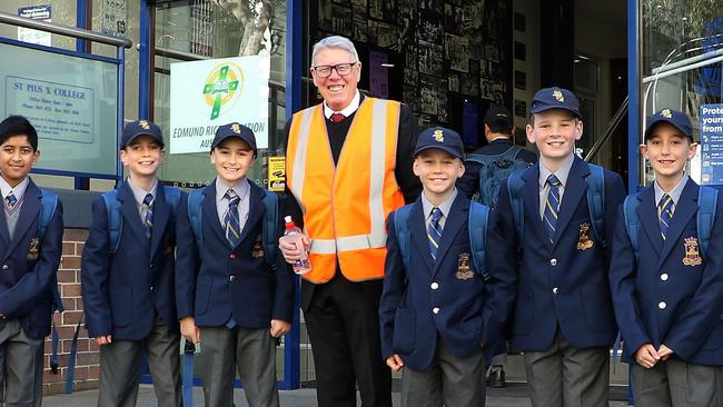 St Pius X College Chatswood students return. Picture: Tracy Bradley