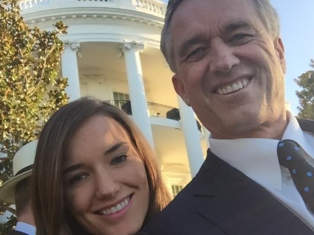 Kick Kennedy with her father Robert F. Kennedy, who has ended his presidential campaign and is backing Donald Trump. Picture: Kick Kennedy/Instagram