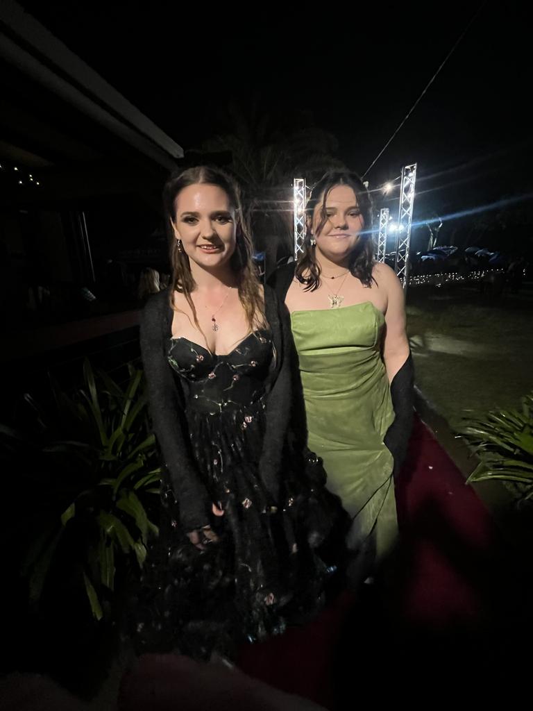 Students arrive at the Hervey Bay State High School formal.