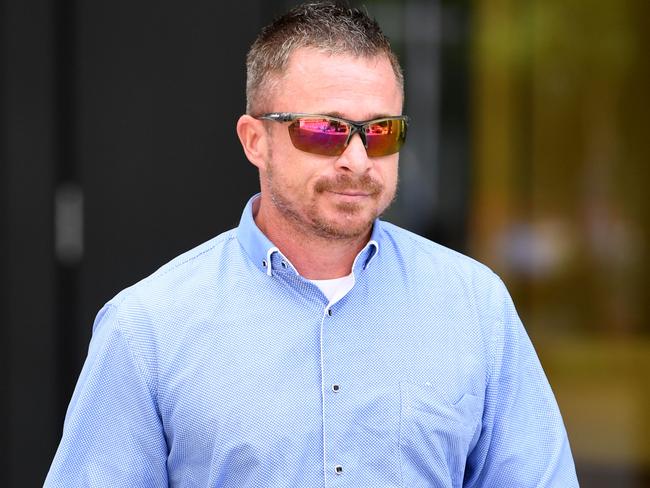 BRISBANE, AUSTRALIA - NewsWire Photos - APRIL 14, 2021. Simon John Hickey leaves the District Court in Brisbane. Hickey is accused of sharing footage of the Christchurch mosque massacre with five contacts on the messaging app Signal. Picture: NCA NewsWire / Dan Peled