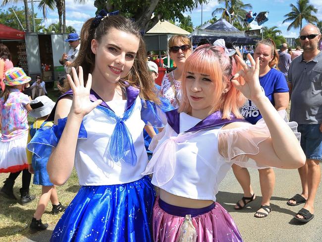 Lucy Wilson and Celeste Salvalai at CapriCon 2019. Photo: File