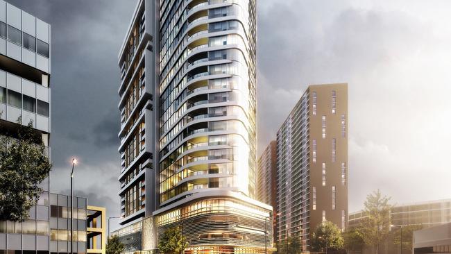 Artist impression of what the tower at 1-5 Speed St could look like. Picture: Supplied