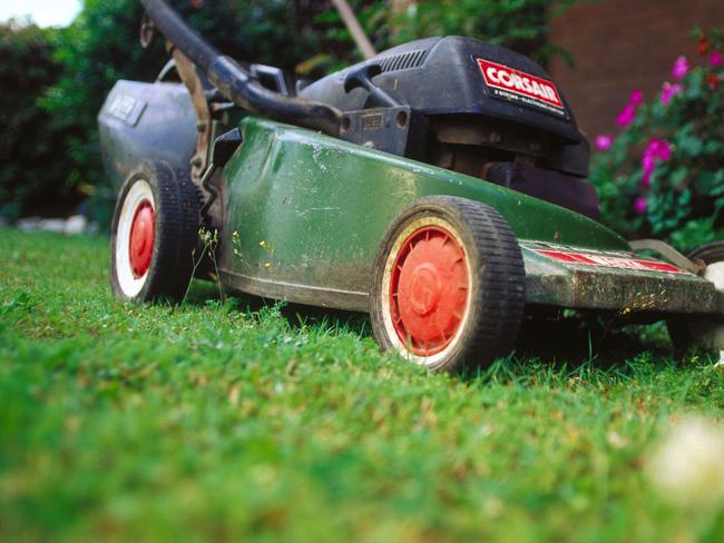 ## HAVE YOU /CHECKED COPYRIGHT /CLEARANCE ?? 30 sept 2003 Generic pic of a Victa corsair lawn mower PicMark/Cranitch gardening mowing grass