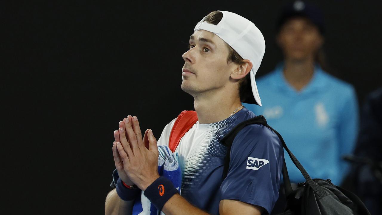 Alex de Minaur’s $10m gamble sensationally backfired. Picture: Michael Klein