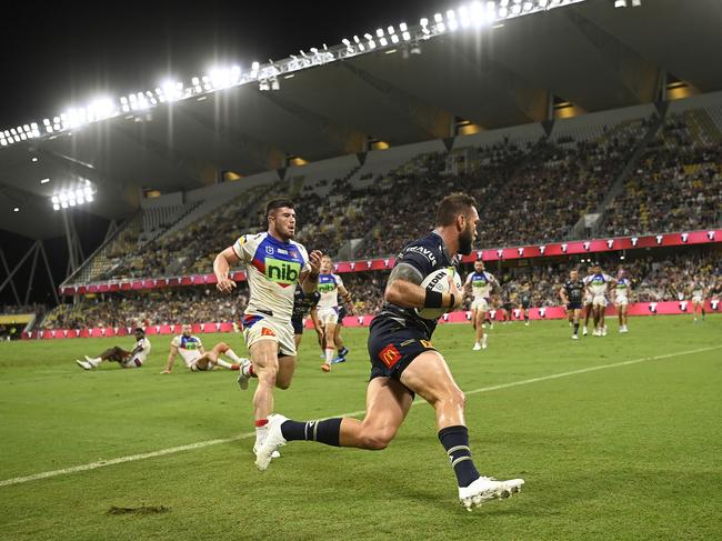 Kyle Feldt made his Origin debut in 2021, but has some competition to keep his spot. Picture: Getty Images.