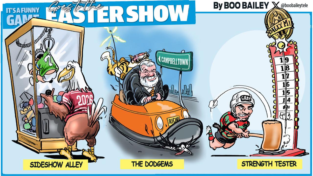 It's A Funny Game goes to the Easter Show. Artwork: Scott 'Boo' Bailey