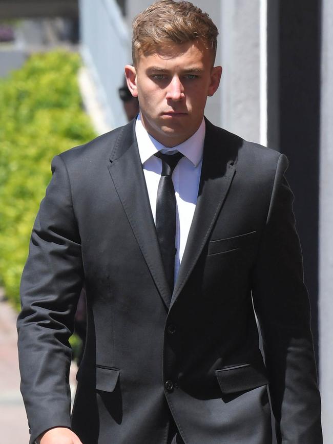 Callan Sinclair arrives at Wollongong Local Court. Picture: NCA NewsWire / Simon Bullard