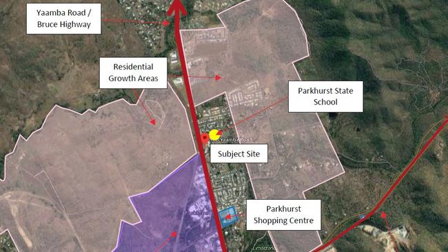 Location of the proposed childcare centre at Parkhurst. Image: Jardine Architects