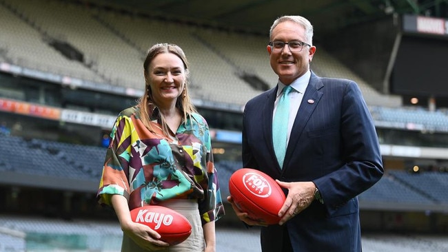 Foxtel group chair Siobhan McKenna and Foxtel Group CEO Patrick Delany