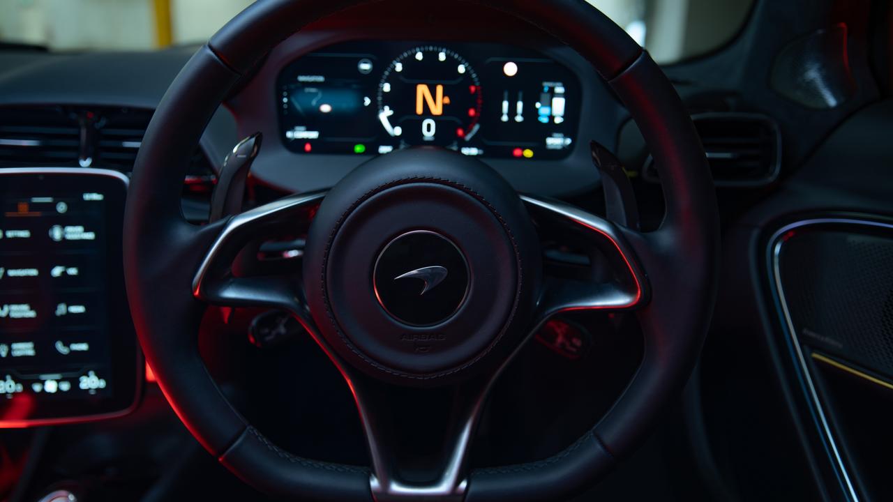 There are no buttons on the Artura’s steering wheel.