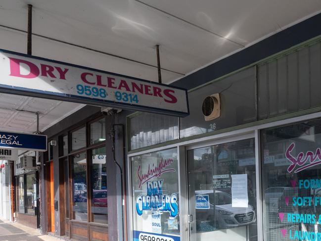 The Sandringham Dry Cleaner has been listed as an exposure site. Picture: Tony Gough