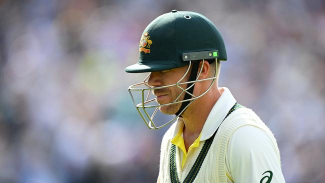 Warner has experienced another disappointing Test series to date. (Photo by Clive Mason/Getty Images)