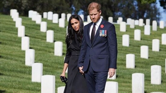 Harry and Meghan's Remembrance Day photos had caused controversy due to their curated nature. Picture: Lee Morgan