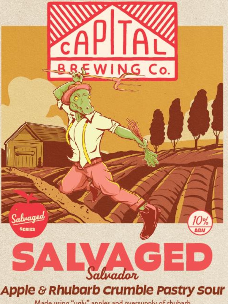 Capital Brewing Co. Salvaged Series Salvaged Apple and Rhubarb Crumble Pastry Sour.