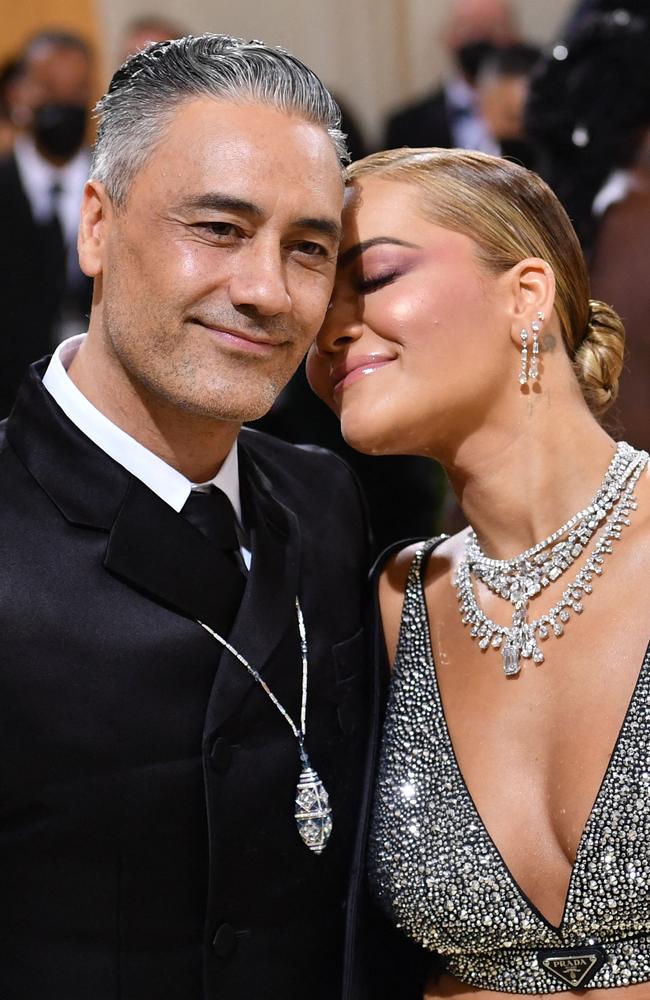 English singer-songwriter Rita Ora and New Zealand director/actor Taika Waititi began dating in March 2021. Picture: AFP.