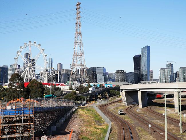 West Gate Tunnel Project.Works along Footscray Rd. Picture : Ian Currie