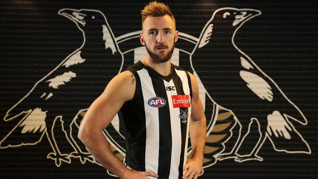 Collingwood defender Lynden Dunn has added to the Pies’ back six. Pic: Michael Klein