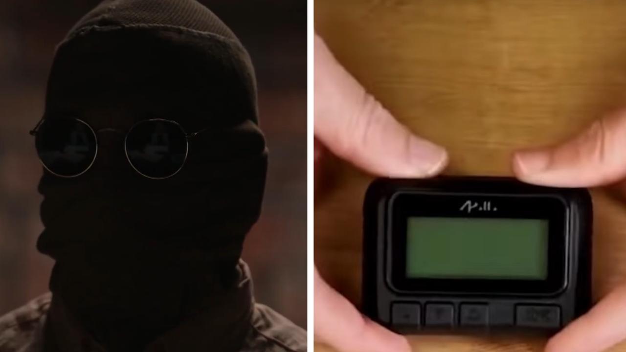 Former Mossad agents have spoken to CBS’ 60 Minutes to reveal new details about the exploding pager and walkie talkie plot that took out thousands of Hezbollah members. Picture: Supplied