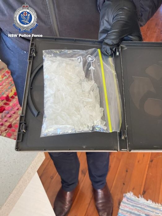 Drugs and weapons were allegedly seized in a series of early morning raids at Cessnock. Picture: NSW Police.