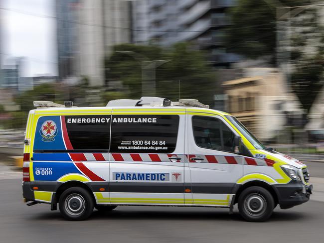Victorians urgently in need of an ambulance are still facing delays as key benchmarks are missed, with the Allan government conceding more work must be done. Picture: NCA NewsWire / David Geraghty