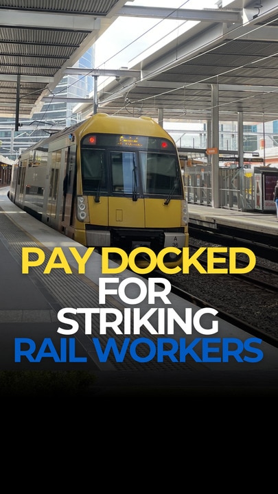 Pay docked for striking rail workers