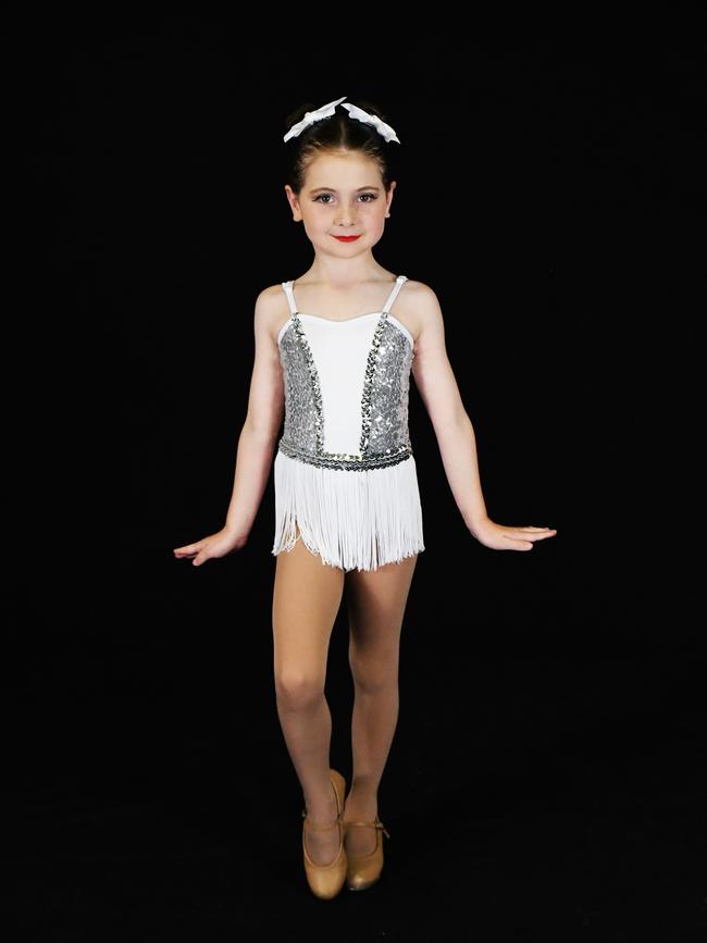 Alysha is 7 years old and began dancing when she was 3. Picture: Nancy Jayde Photography.