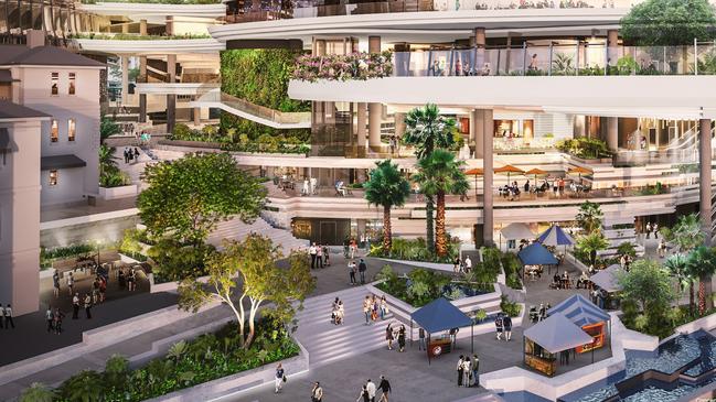 An artist impression of the Queen's Wharf development. Picture: Destination Brisbane Consortium