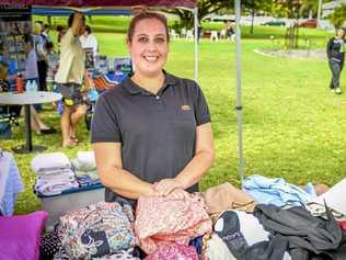 Gladstone's Homeless Connect event was held at ANZAC Park on August 8, 2019. PICTURED: Jayde Macdonald from APM Employment Services. Picture: Matt Taylor GLA080819HOME