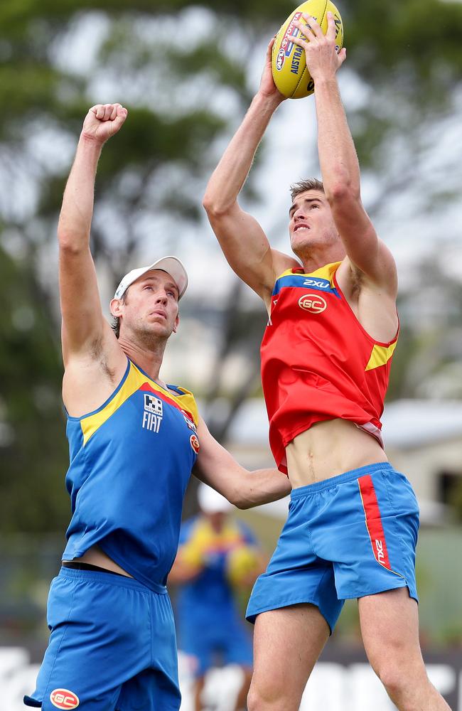 Zac Smith (right) has been named to play against St Kilda on Sunday. Picture: Adam Head