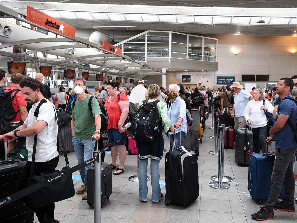 Interest in international flights has surged 58 per cent since the beginning of February. Picture: NCA NewsWire/Joel Carrett