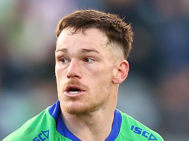 Canberra Raiders hooker Tom Starling has pleaded guilty to a charge of intimidation. Picture: Mark Nolan