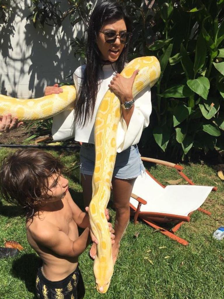 Kourtney Kardashian, "Just hanging out at Zep's birthday party yesterday." Picture: Instagram