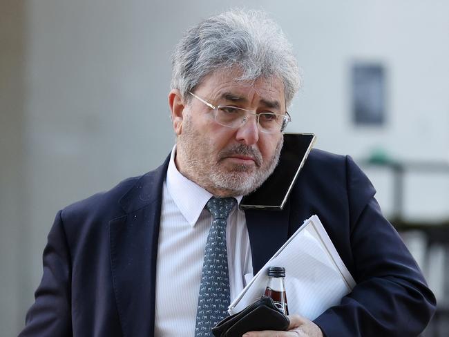 Barrister Sam Di Carlo arriving at District Court, Brisbane. Picture: Liam Kidston