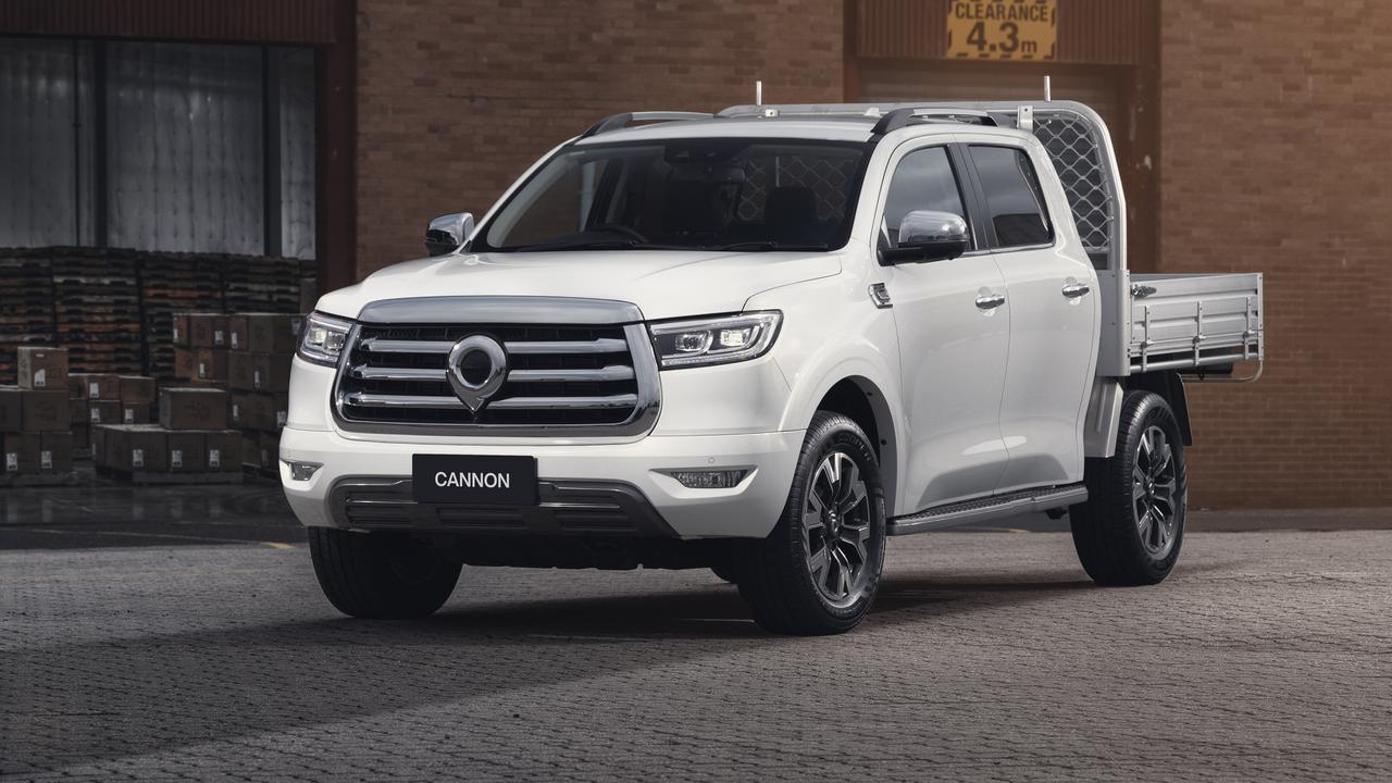 The 2023 GWM Cannon cab chassis starts at $36,990 drive-away.