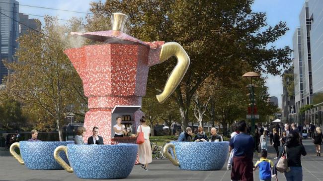 How Espresso Grande would look at Queensbridge Square. Supplied image.