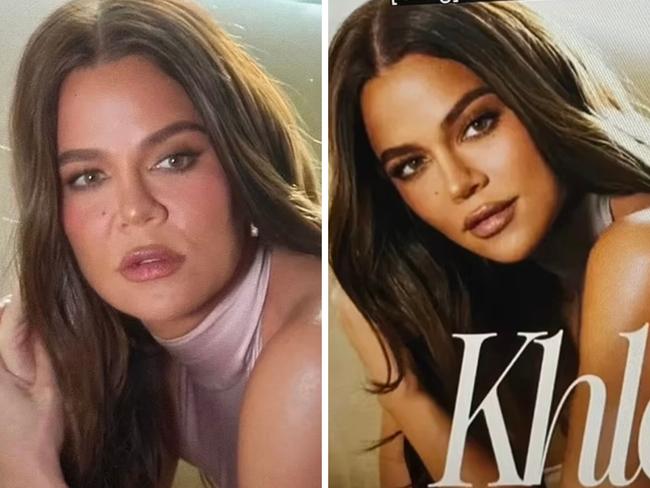Khloe Kardashian has been called out for an apparent use of  Photoshop.