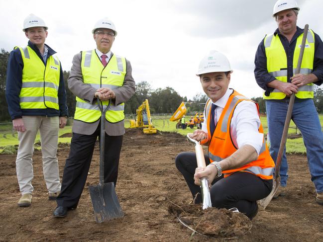 Ned Mannoun turned over some soil when construction began on the $30m Carnes Hill Recreation Precinct.