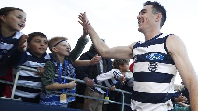 A new man of the people. Picture: Daniel Pockett/AFL Photos/via Getty Images