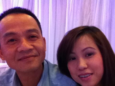 Murdered woman Thi Kim Tran with her partner Tung Nguyen. Picture: Facebook